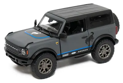 Mașinuță metalică Kinsmart Livery Edition - 2022 Ford Bronco, 1:34, grafit