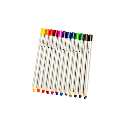 Set 12 creioane colorate cu varf gros de 8 mm pentru incepatori