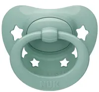 Suzetă din silicon NUK - Verde, cu cutie