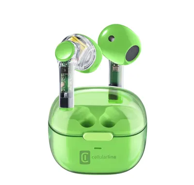 Căști wireless Cellularline - Fine, TWS, verde