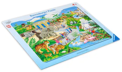 Puzzle Ravensburger din 45 de piese - Vizita la zoo