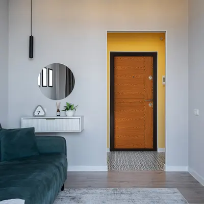 Usa metalica apartament Prestige 03 B maro 96 x 205 cm stanga