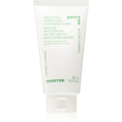 innisfree Green Tea Amino Acid Cleansing Foam demachiant spumant delicat cu efect de hidratare 150 ml