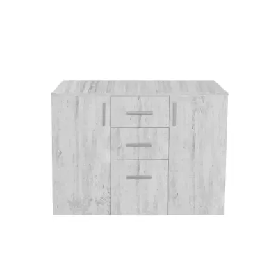 Comoda ALMA, 2 usi, 3 sertare, 105x40x82 cm, pin antichizat