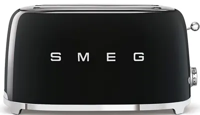 Toaster Smeg - TSF02BLEU, 1500W, 6 viteze, negru
