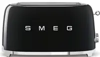 Toaster Smeg - TSF02BLEU, 1500W, 6 viteze, negru