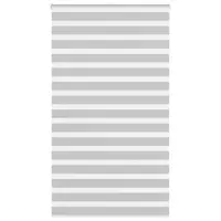 Gossi jaluzea tip zebra gri deschis latime tesatura 130,9cm poliester