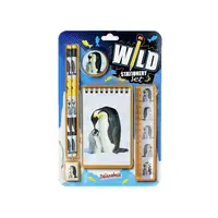 Set 6 rechizite Wild stationery Pinguin