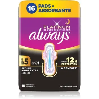 Always Platinum Night Extra Size 5 absorbante pentru noapte