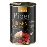Conserva pentru caini Piper Junior cu inima de vita morcov 400 gr