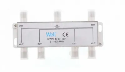 Splitter CATV coaxial (antena tv) 6 porturi 1000 MHz, SPLT-FC/6-WL