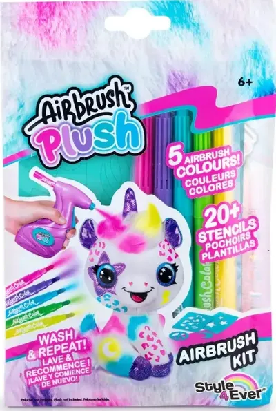 Set de markere și șabloane pentru aerograf Canal Toys Airbrush plush