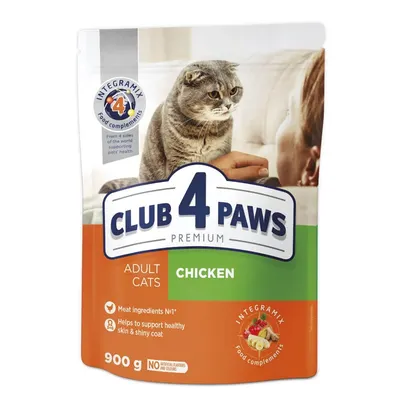 Club 4 Paws Cat - Hrana uscata premium - Pui - 900g