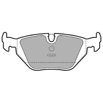 Set placute frana, frana disc DELPHI LP907