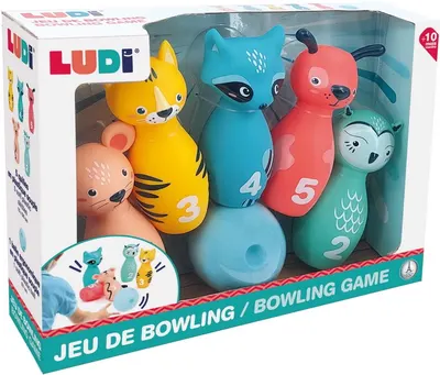 Set joc Ludi - Animale de bowling cu numere