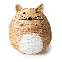 Coș de jucării pentru copii în culoare naturală din zambilă de apă ø 40x43 cm Cat – Compactor