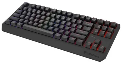 Tastatură mecanică Genesis - Thor 230 TKL, Silent Lemon, wireless, neagră