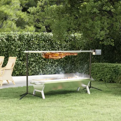 Gossi grill automat cu motor, 150x46,5x82,5 cm, otel inoxidabil