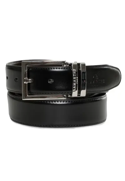 Curea din Piele naturala de Bovina - reversibile - Ajustabila LAM115 Negru/Maro