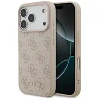 Husa pentru Apple iPhone 17 Pro, Guess, 4G Classic, Roz