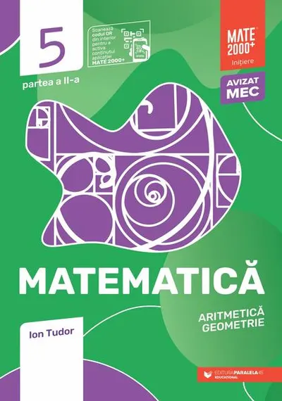 Matematică. Aritmetică, geometrie. Caiet de lucru. Clasa a V-a. Inițiere. Partea a II-a - Paperback brosat - Ion Tudor