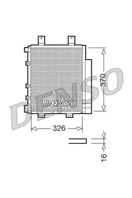 Condensator climatizare (cu uscator) potrivit DAIHATSU CUORE VI, TREVIS 1.0 05.03