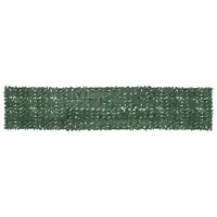 vidaXL Paravan de balcon, frunze verde închis, 500x100 cm