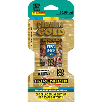 Set cartonase, Panini, Premium Gold, FIFA 365 Adrenalyne 2025-2026