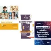 Pachet Bacalaureat 2026. Limba si literatura romana 72 teste complete, Matematica M-stiintele-naturii si M-tehnologic si INFORMATICA. Limbaj C++. Test