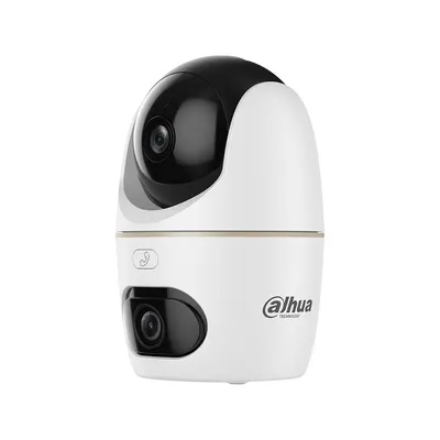 Camera supraveghere WiFi de interior Dahua Hero Dual H5D-5F, Pan/Tilt 360, 5+5MP, WiFi 6, Vedere nocturna, Iluminare Duala inteligenta, Detectie AI persoane/animale, Urmarire inteligenta auto-tracking, Comunicare bidirectionala, Alarma Sonora