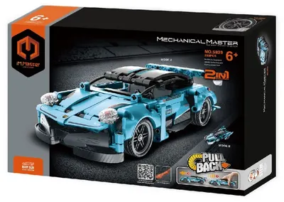 Constructor 2 in 1 iM.Master Mechanical - Supermașină, Pull Back, 292 piese