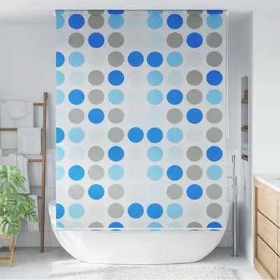 vidaXL Roletă perdea de duș 160x240 cm Model cercuri