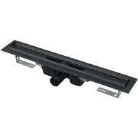 Rigola dus faiantabila neagra, iesire laterala 750 mm Alcadrain APZ1BLACK-750