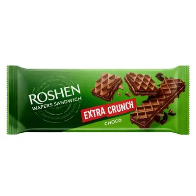 Napolitane Roshen Wafers Sandwich Crunch choco, 142g Engros