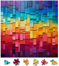Puzzle din lemn - Gradient - Gradient Melody