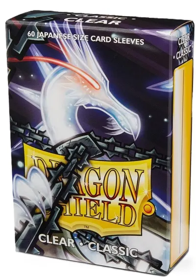 Protecții pentru cărți Dragon Shield - Classic Sleeves Small Size, Clear(60 buc.)