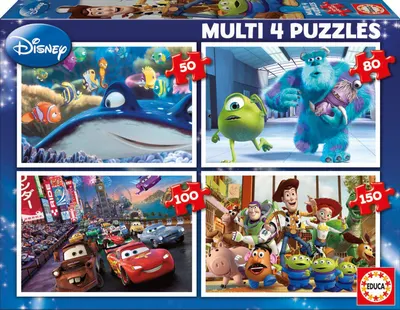 Puzzle Educa 4 in 1 - Pixar
