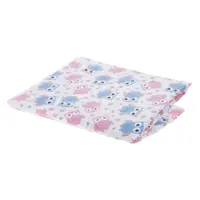 Salteluta impermeabila pentru schimbat scutece Akuku 55x70 cm Grey-Pink Owls