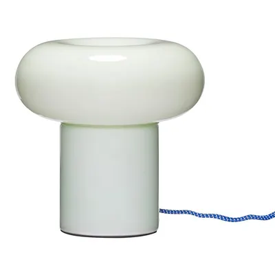 Veioză verde-deschis din sticlă (înălțime 22 cm) Hues – Hübsch