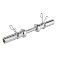 Bară olimpică scurtă de antrenament 5 kg 50 cm cu cleme HMS GOP050