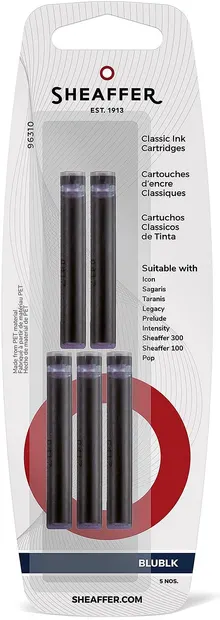 Cartușe pentru stilouri Sheaffer - Albastru, 5 bucăți