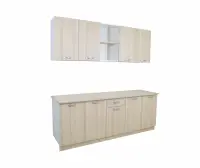 Set Bucatarie Nisa, Ulm Deschis/Alb, L 200 cm
