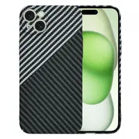 Husa pentru Apple iPhone 15 Plus, Techsuit, Carbonite FiberShell, Neagra Gri