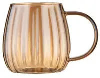 Pahar pentru băuturi calde și reci Morello - Press Art, 400 ml, chihlimbar