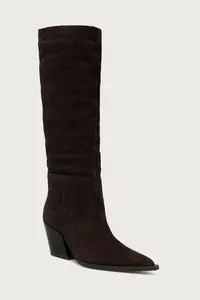 Steve Madden cizme pentru femei din piele întoarsă Menthe
