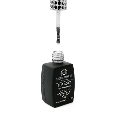Top Coat Foil Silver, Global Fashion, fara strat de dispersie, 12ml Engros