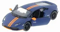 Mașină metalică Kinsmart - Lamborghini Huracan LP-610-4, 1:36, albastră
