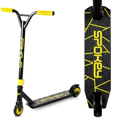 Trotinetă Spokey Revert, negru/galben, uni