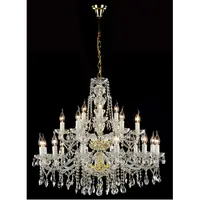 Candelabru Diamant Crystal Beatrix,21 becuri dulie E14, 230V,D.88cm, H.80 cm,Alb