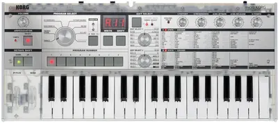 Sintetizator analogic Korg - microKORG Crystal, 37 taste, transparent